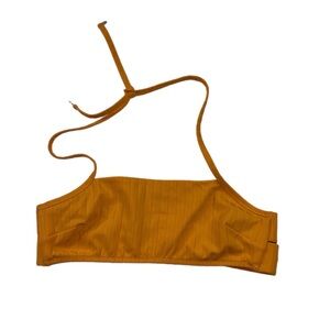 LuLuLemon Yellow Halter Bikini Top